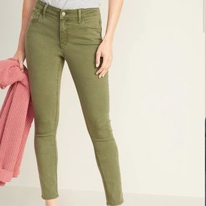 Green Rockstar Super Skinny Jeans